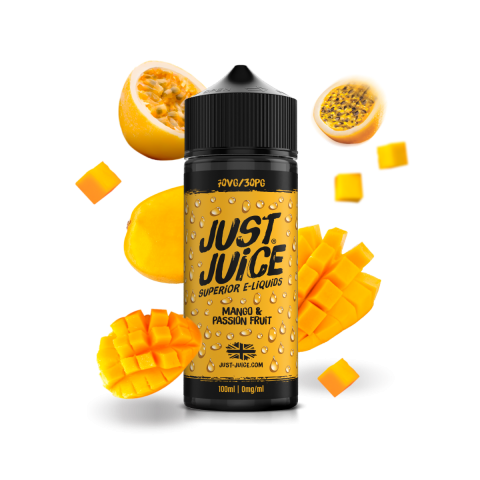 Mango & Passion Fruit Shortfill eLiquid from Just Juice