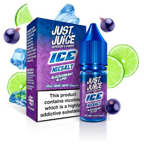Blackcurrant & Lime Ice Nic Salt by Just Juice