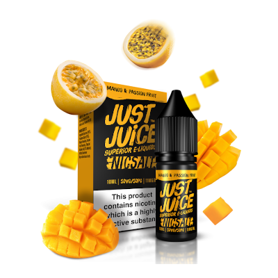 Mango & Passion Fruit Nic Salt eLiquid from Just Juice