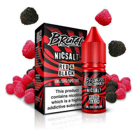 Red & Black Nic Salt 10ml eLiquid - Brutal