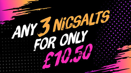 Any 3 Nic Salts for only £10.50